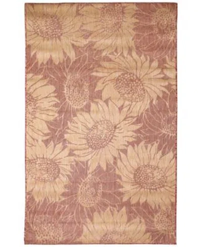 Liora Manne Carmel Sunflower Field Area Rug In Sand