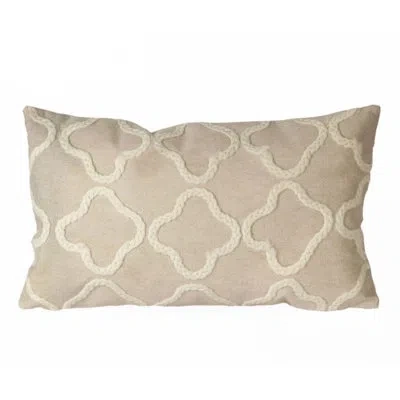 Liora Manne Crochet Tile Outdoor Rectangular Pillow Cover & Insert