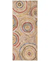 Liora Manne Esencia Basket Circles 1'11"x4'11" Runner Area Rug In Multi