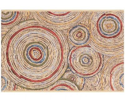Liora Manne Esencia Basket Circles 2'5"x3'11" Area Rug In Multi