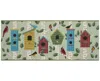 Liora Manne Esencia Bird Condos 1'11"x4'11" Runner Area Rug In Blue
