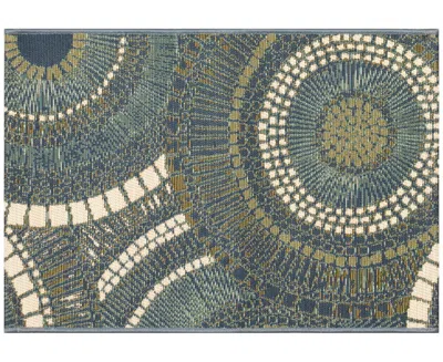 Liora Manne Esencia Circles 2'x2'10" Area Rug In Azure