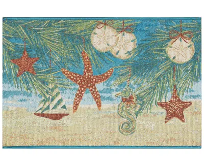 Liora Manne Esencia Coastal Ornaments 2'5"x3'11" Area Rug In Ocean