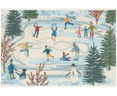 Liora Manne Esencia Gone Skating Rug Collection In Blue
