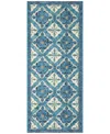 Liora Manne Esencia Madrid 1'11"x4'11" Runner Area Rug In Ocean