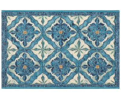 Liora Manne Esencia Madrid 2'x2'10" Area Rug In Ocean