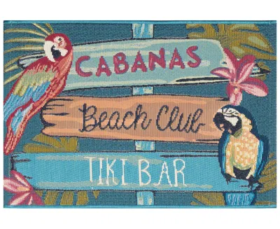 Liora Manne Esencia Summer Signs 2'x2'10" Area Rug In Multi