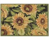 Liora Manne Esencia Sunflowers 2'5"x3'11" Area Rug In Black