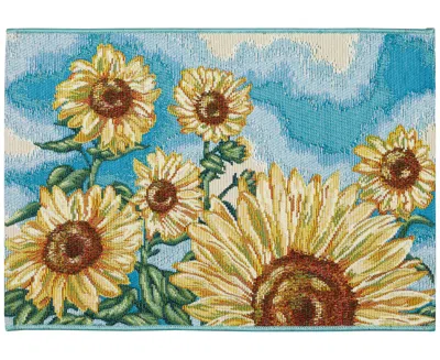 Liora Manne Esencia Sunny Day 2'x2'10" Area Rug In Blue