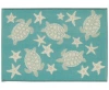 Liora Manne Esencia Turtle Stars Rug Collection In Aqua