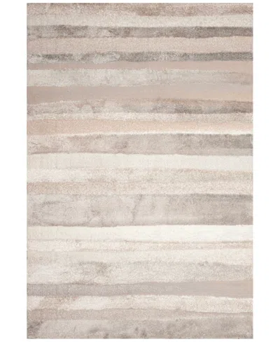 Liora Manne Fiord Stripe 5'3"x7'6" Area Rug In Neutral