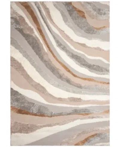 Liora Manne Fiord Wave Rug Collection In Brown,gray