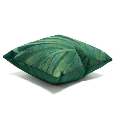 Liora Manne Floral Indoor/outdoor Throw Pillow In Green