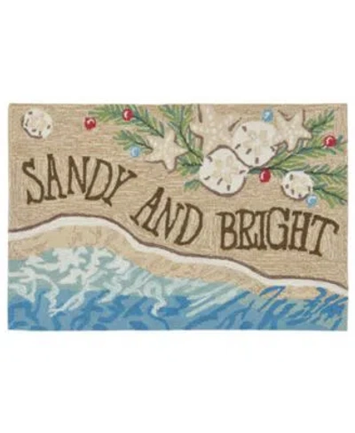 Liora Manne Front Porch Indoor Outdoor Sandy Bright Sand Area Rugs In Multi