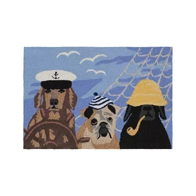 Liora Manne Frontporch Arrf Ye Mateys Indoor/outdoor Accent Rug In Multi