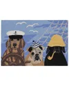Liora Manne Frontporch Arrf Ye Mateys Ocean Doormat In Ocean
