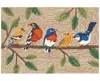 Liora Manne Frontporch Birds On A Branch 1'8"x2'6" Area Rug In Tan