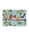 Liora Manne Frontporch Birds On A Branch Area Rug, 1'8 X 2'6 In Blue
