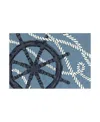 Liora Manne Frontporch Captain's Wheel Area Rug, 2'6 X 4' In Blue