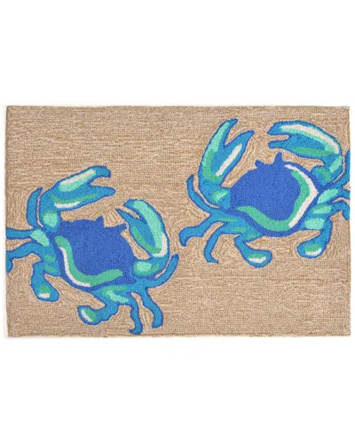 Liora Manne Frontporch Crabs Blue Doormat