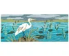Liora Manne Frontporch Egret 2'x5' Runner Area Rug In Aqua
