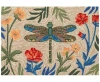 Liora Manne Frontporch Floral Dragonfly Rug Collection In Multi