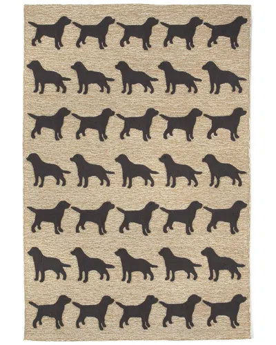 Liora Manne Frontporch Hand-tufted Indoor/outdoor Rug In Black