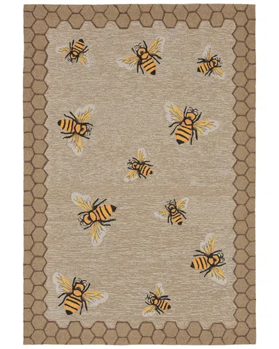 Liora Manne Frontporch Hand-tufted Indoor/outdoor Rug In Natural