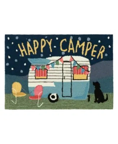 Liora Manne Frontporch Happy Camper Area Rug In Blue