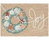 Liora Manne Frontporch Joyous Wreath 2'x3' Area Rug In Tan