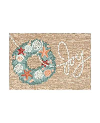 Liora Manne Frontporch Joyous Wreath Area Rug, 1'8 X 2'6 In Multi