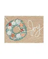Liora Manne Frontporch Joyous Wreath Area Rug, 2' X 3' In Neutral
