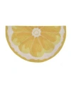 Liora Manne Frontporch Lemon Slice Half Circle Area Rug In Yellow