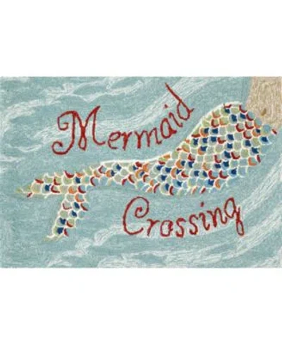 Liora Manne Frontporch Mermaid Crossing Area Rug In Blue