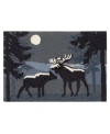 Liora Manne Frontporch Moonlit Moose Area Rug In Blue