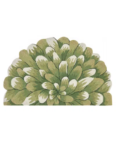 Liora Manne Frontporch Mum 2' X 3' Outdoor Area Rug In Green