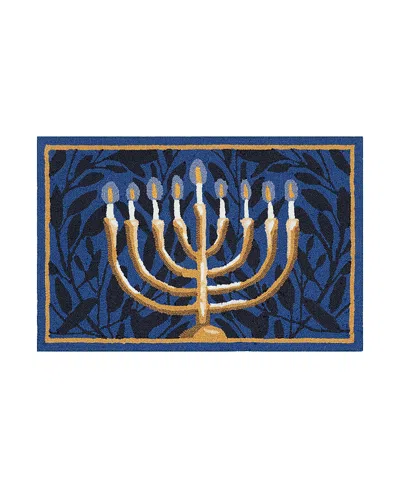 Liora Manne Frontporch Nights Of Lights Area Rug, 2' X 3' In Blue