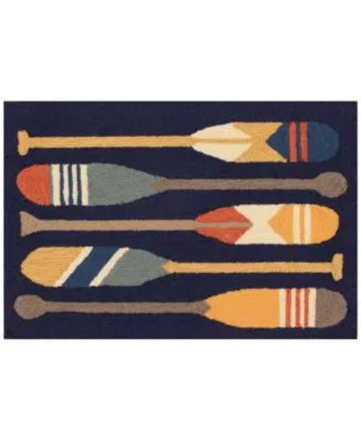 Liora Manne Frontporch Paddles Area Rug In Blue