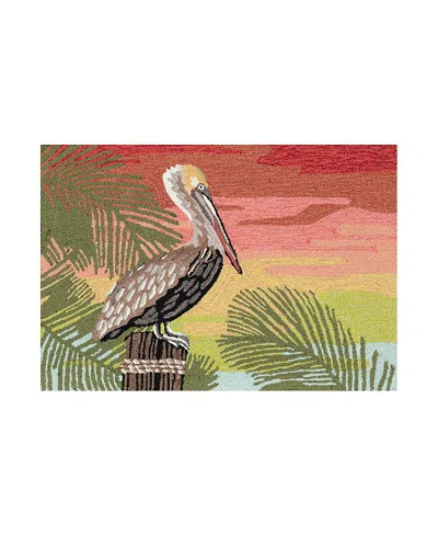 Liora Manne Frontporch Pelican Area Rug, 2' X 3' In Orange