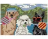 Liora Manne Frontporch Pickled Pups Area Rug, 1'8 X 2'6 In Multi