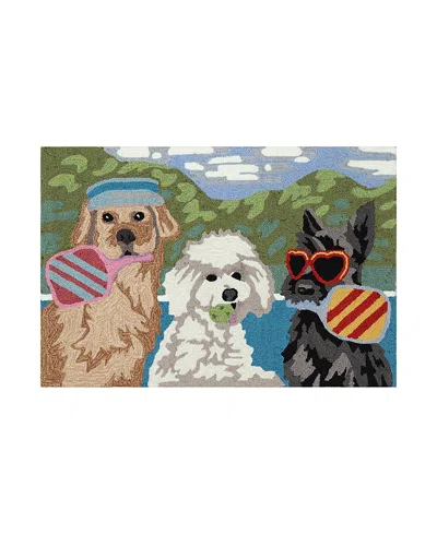 Liora Manne Frontporch Pickled Pups Area Rug, 2' X 3'
