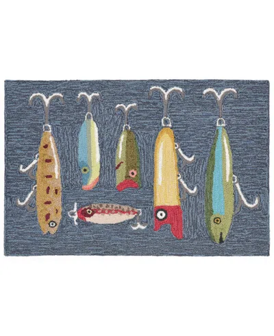 Liora Manne Frontporch Playing Hooky Black And Gray 2' X 3' Outdoor Area Rug In Multi