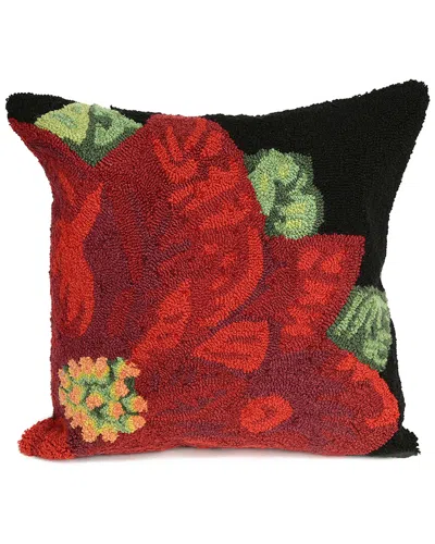 Liora Manne Frontporch Poinsettia Indoor/outdoor Pillow