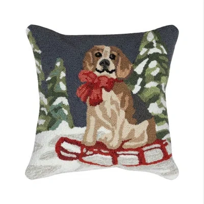Liora Manne Frontporch Polyester Throw Square Indoor/outdoor Pillow Cover & Insert In Multi