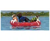 Liora Manne Frontporch Rafting Dogs 2'x5' Runner Area Rug In Multi