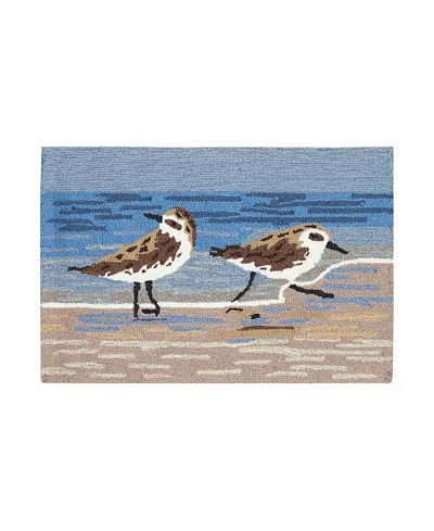 Liora Manne Frontporch Sandpipers Area Rug, 1'8 X 2'6 In Lake