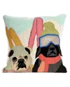 Liora Manne Frontporch Ski Patrol Indoor/outdoor Pillow