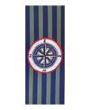 Liora Manne Frontporch Striped Compass Runner Area Rug, 2' X 5' In Multi