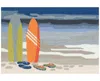 Liora Manne Frontporch Surf Break 1'8"x2'6" Area Rug In Ocean