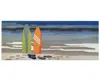 Liora Manne Frontporch Surf Break 2'x5' Runner Area Rug In Ocean